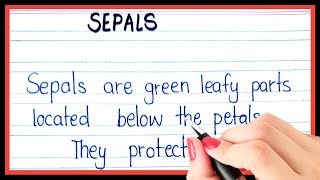 What are sepals  Definition of sepals  Sepals kise kahate hain [upl. by Lalage]