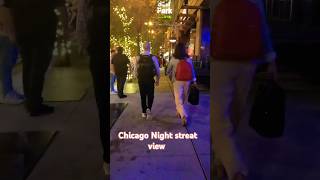 Chicago Night View  side walk  youtubeshorts shorts shortvideo song music [upl. by Ewens]