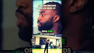 Jaylen Browns SHOCKING Decision Why He Chose NOT To Sign With NIKE shorts [upl. by Eldreeda]