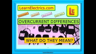 OVERCURRENT DIFFERENCES – OVERLOAD – SHORT CIRCUIT – EARTH FAULT – WHAT ARE THEY amp HOW DO THEY WORK [upl. by Rehpotsirhk999]