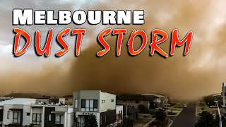 Dust Storm impacts Melbourne Victoria  13 Feb 2024 [upl. by Anisamoht]