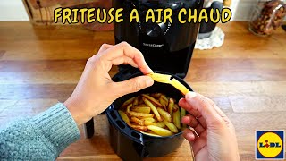 FRITEUSE À AIR CHAUD SILENCIEUSE de LIDL frite  œuf  gâteau [upl. by Arelus]