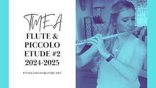 2024 TMEA All State FLUTE etude 2 [upl. by Anivid]