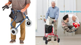 ✨ 3 Wheel Rollator Walkers for Seniors 2022  Planetwalk OasisSpace Vive Mobility NOVA Tuffcare [upl. by Arodnap]