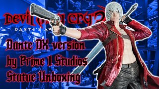 Dante DX Version Devil May Cry 3 14 Scale Statue from Prime 1 Studios  Unboxing [upl. by Ueihtam]