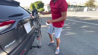 How to install YAKIMA DoubleDown 4 hitch bike rack [upl. by Srevart]