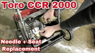 How To Replace The Needle amp Seat On A Toro CCR 2000 Snowblower [upl. by Philippine516]