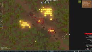 Killing 100 nymphs infestation in rimworld thanks RJW [upl. by Eirret]