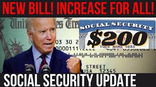 BIG SOCIAL SECURITY INCREASE FOR ALL NEW BILL SSI SSDI Payments  Social Security Update [upl. by Nosidam]