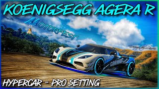 Hyper Koenigsegg Agera R  PRO Settings  THIS CAR IS LIGHTNING The Crew Motorfest [upl. by Ahseinod]