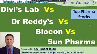 Divis Lab vs Dr Reddys Lab vs Biocon Vs Sun Pharma  Comparative Analysis of Pharma  Latest News [upl. by Sigler160]