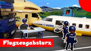 Der Flugzeugabsturz Playmobil Polizei Feuerwehr Film deutsch  stop motion  Plegus [upl. by Naus281]