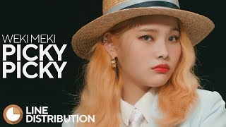 Weki Meki  Picky Picky Line Distribution [upl. by Nerrual289]