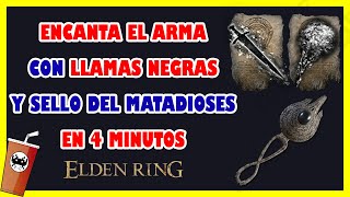 🔥 Donde CONSEGUIR el SELLO del MATADIOSES y HECHIZOS LLAMA NEGRA amp HOJA de LLAMA NEGRA  Elden Ring [upl. by Kapor]