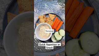 Quick amp Easy Snack Hummus with Veggies amp Crackers 🥕🥨 [upl. by Novrej]