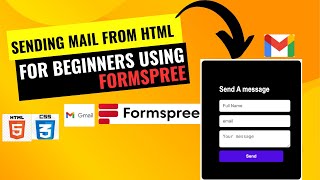 Submit a contact form without a Server Using Formspree  StepbyStep Tutorial [upl. by Amabel]