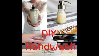 diy hand soap with glycerin DIY liquid handwash at home homemade foaming hand soapDIY handwas [upl. by Trabue]