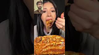 Lasagna enjoy food eatandenjoy mukbang eatnenjoy fastfoodchain [upl. by Toffic]