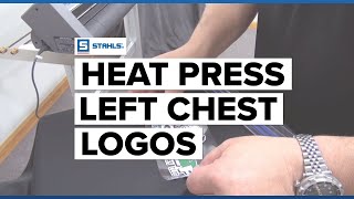 How To Heat Press a Left Chest Logo [upl. by Asiela]