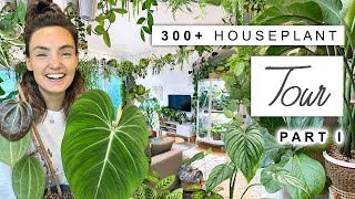 300 Houseplant Tour 🌿 2023 Plant Collection Home Tour Rare and Common 🌱 PART 1 [upl. by Yleek25]