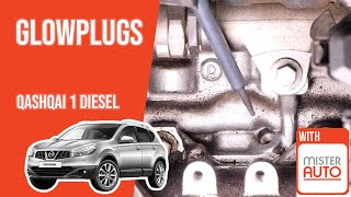 How to replace the glow plugs Qashqai mk1 20 dCi ♨️ [upl. by Arbma]