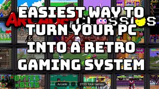 Turn your PC into a retro gaming system Easiest install for consoles arcade and home computers [upl. by Riegel]