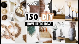 150 DIY HOME DECOR IDEAS  HACKS you Actually Want To MAKE FULL TUTORIALS [upl. by Neerahs]