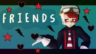 MMD  BATIM  Cuphead ▶ Friends ◀ Bendy x Cuphead [upl. by Nalyorf]