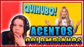 Cómo y cuántos son los acentos de Colombia  REACCION ARGENTINA [upl. by Hinda]