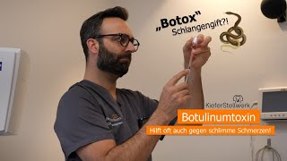 Botulinumtoxin  Botox hilft oft auch gegen Schmerzen [upl. by Nahsaj869]