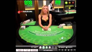 Dealer Kristine  888 live blackjack [upl. by Clifford550]