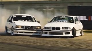 Drifting my VOLVO 940 on Ultrace  Custom Bodykit [upl. by Rimas]