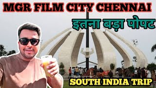 MGR FILM CITY CHENNAI  SOUTH INDIA TRIP  PART 7  इतना बड़ा पोपट  Ankur Chaudhary Vlogs [upl. by Sivlek]