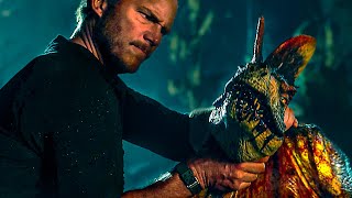 Chris Pratt  The Dino Master Top 4 Jurassic World 3 scenes 🌀 4K  DINOSAUR Movie [upl. by Alesig]