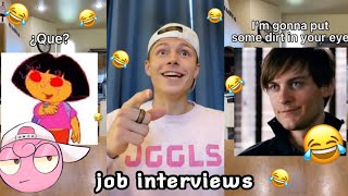 job interview Compilation 5 TRY NOT TO LAUGH [upl. by Ahsiekel515]