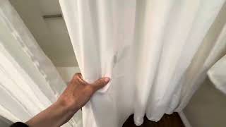 ALYVIA SPRING Waterproof Fabric Shower Curtain Liner with 3 Magnets Soft amp Light Weight Review [upl. by Christopher]