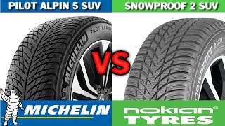 Michelin Pilot Alpin 5 SUV vs Nokian Snowproof 2 SUV 2024 REVIEW [upl. by Eerak]