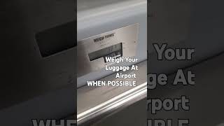 Weigh Luggage At Airports When Possible Checked Bag Travel Tips by Andy Lee Graham [upl. by Amat]