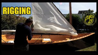 How to Rig a Balanced Lug Sail  Simple Lazy Jacks amp Reefing  Part2 [upl. by Enyrat731]