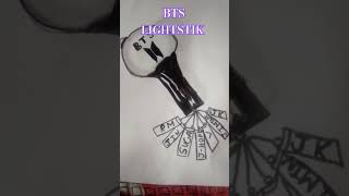 BTS light stick drawing drawing like share subscribe 🙏💜 [upl. by Erlinna365]