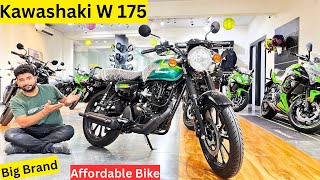 Kawasaki New Launch W175 Bike On Road price Mileage Features Detail Review  Kawasaki W175 New Model [upl. by Milburt]