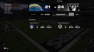 Chargers vs Raiders [upl. by Neiviv]