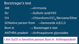 General Chemical Tests for Anthraquinone Glycosides  Pharmacognosy CC  EPI 5 [upl. by Letnahc]