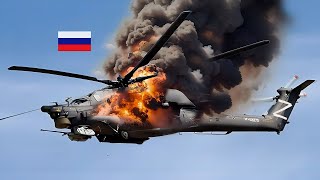 Today Dozens of Russian Ka52 Helicopters Shot Down by Ukraines NASAMS Air Defense System [upl. by Jueta513]