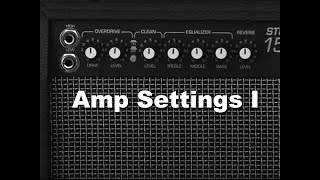 Amp Settings 1  How to get Blues Country Rock and Metal Sounds  First Electric Guitar Lesson [upl. by Edora]