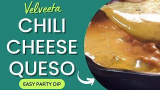 VELVEETA CHILI CHEESE DIP  Easy 10 Minute Recipe [upl. by Britteny]