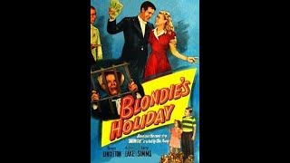 Comedy Movie Penny Singleton Arthur Lake in quotBlondies Holidayquot 1947 [upl. by Aiek]