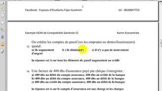 Comptabilité générale S1 quot Examen QCM 1 quot [upl. by Dyan]