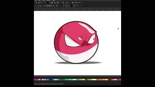 how to draw PokemonVoltorb shorts [upl. by Attlee]