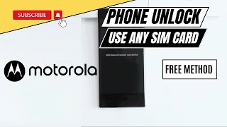 How to network unlock Motorola Tracfone [upl. by Rorie]